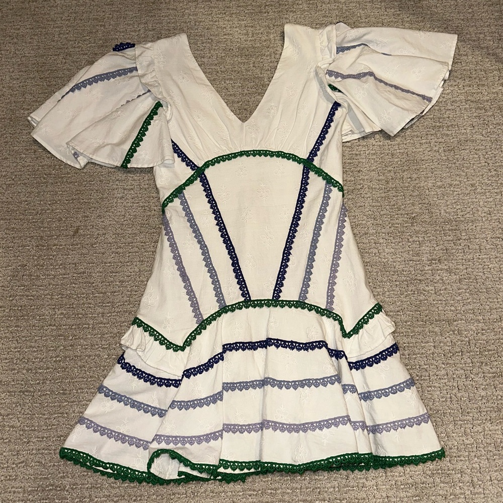 Uterqüe Embroidered Dress